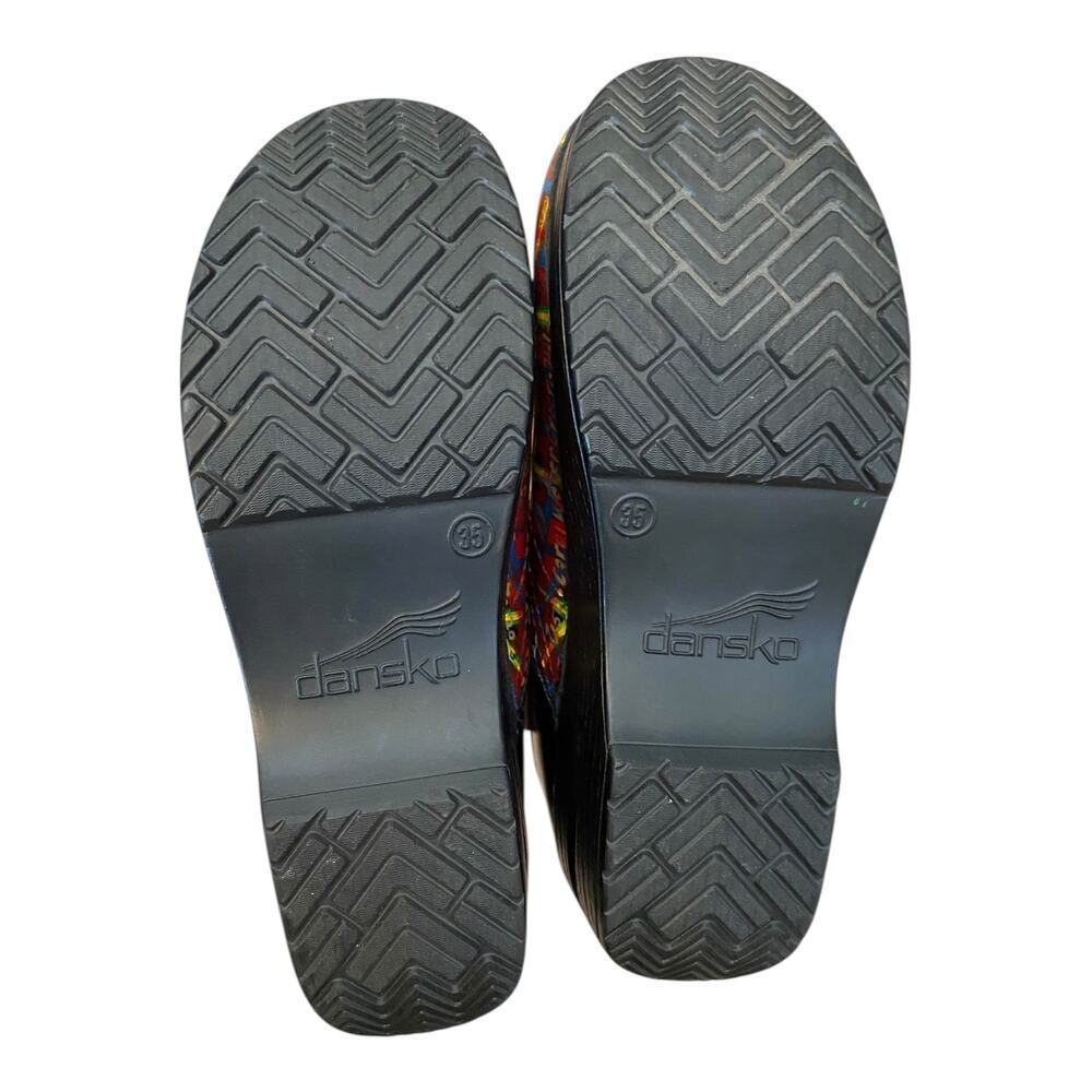 RARE 7/50 Carol Weber Hand-Painted Dansko Professional Holly Plaid Clogs EU 35 - Picture 13 of 16